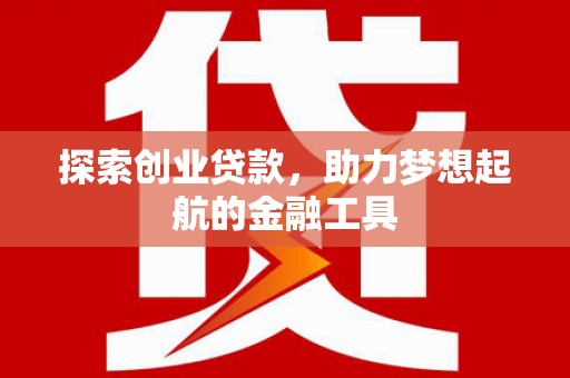 巧家探索创业贷款，助力梦想起航的金融工具