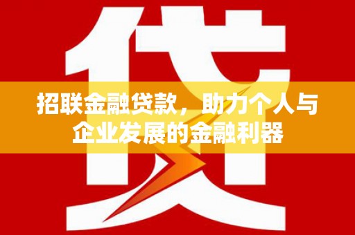沧源招联金融贷款，助力个人与企业发展的金融利器