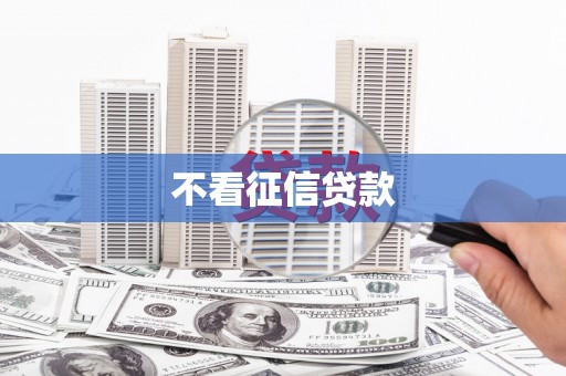 凤县不看征信贷款