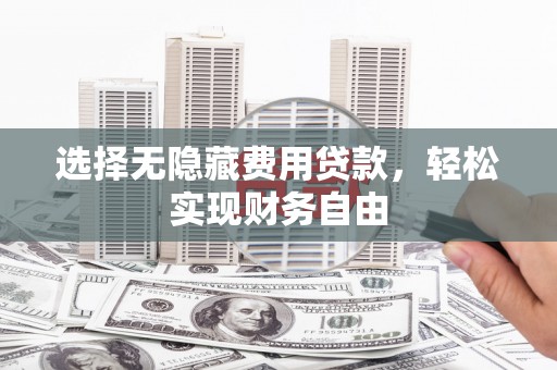泽普选择无隐藏费用贷款，轻松实现财务自由