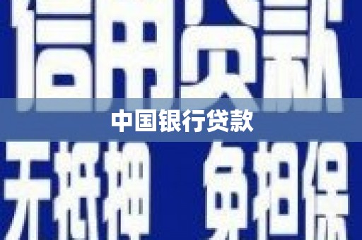 双清中国银行贷款