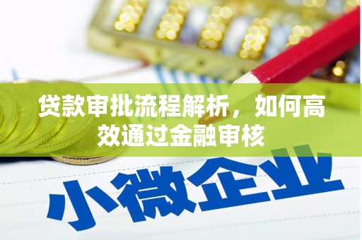 肃北贷款审批流程解析，如何高效通过金融审核