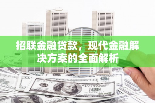 月湖招联金融贷款，现代金融解决方案的全面解析