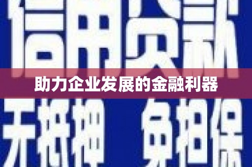 开平助力企业发展的金融利器